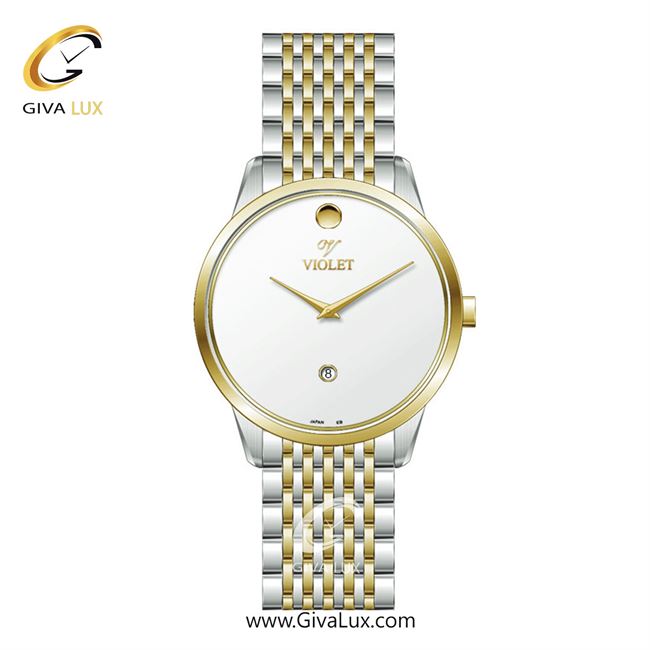 ساعت مچی اورجینال مردانه ویولت VIOLET طلایی-نقره ای | نقره ای-طلایی| سفید| کد رفرنس 0550/2